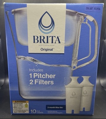 Brita 10 Cup Water Filtration Pitcher - Open Box 02 - 1 Filter