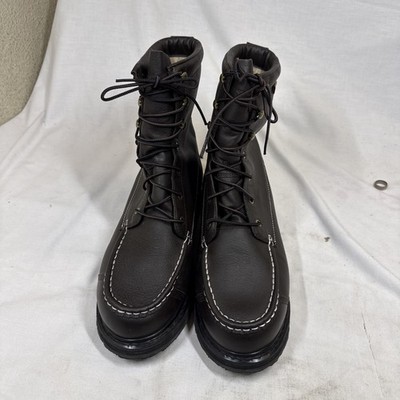 Cabela s Gore-Tex Lined Work Hunting Moc Toe Boots Leather Men Size 13D 81-8496