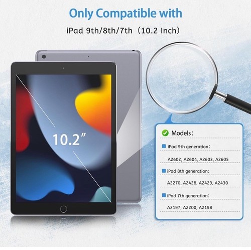 MOBDIK 2 Pack Paperfeel Screen Protector Compatible with iPad 9/8/7 (10.2 Inc... - Picture 2 of 9