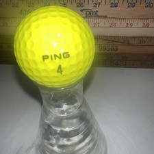 Ping Golf Ball Yellow/White Karsten Olomana Golf Links Hawaii Vtg Eye