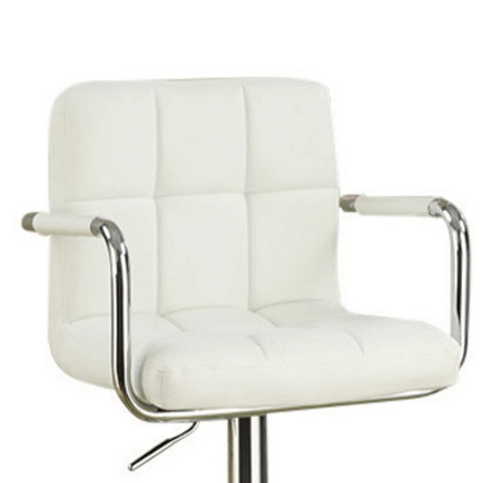 Juego de 2 taburete de bar estilo sillón Benjara con elevador de gas marrón y plateado Foto 2 de 4