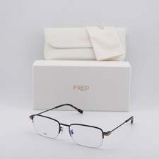 Fred FG50007U 002 Black 56mm Eyeglasses New Authentic