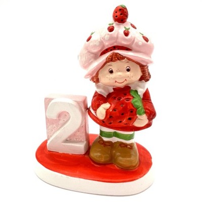 Strawberry Shortcake Ceramic Figurine Birthday Number 2 American Greetings 80s