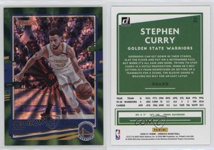 2020-21 Panini Donruss Green Laser Stephen Curry #41