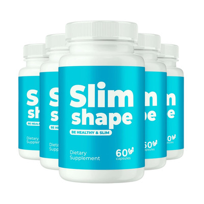 5-Pack Slim Shape Pills for Weight Loss, SlimShape Fat Burner - 300 Capsules