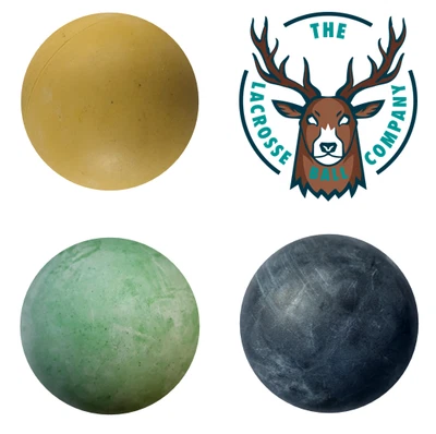 THE LACROSSE BALL COMPANY Deep Tissue Trigger Point Massage Ball – Self Myofascial Lacrosse Roller Tool