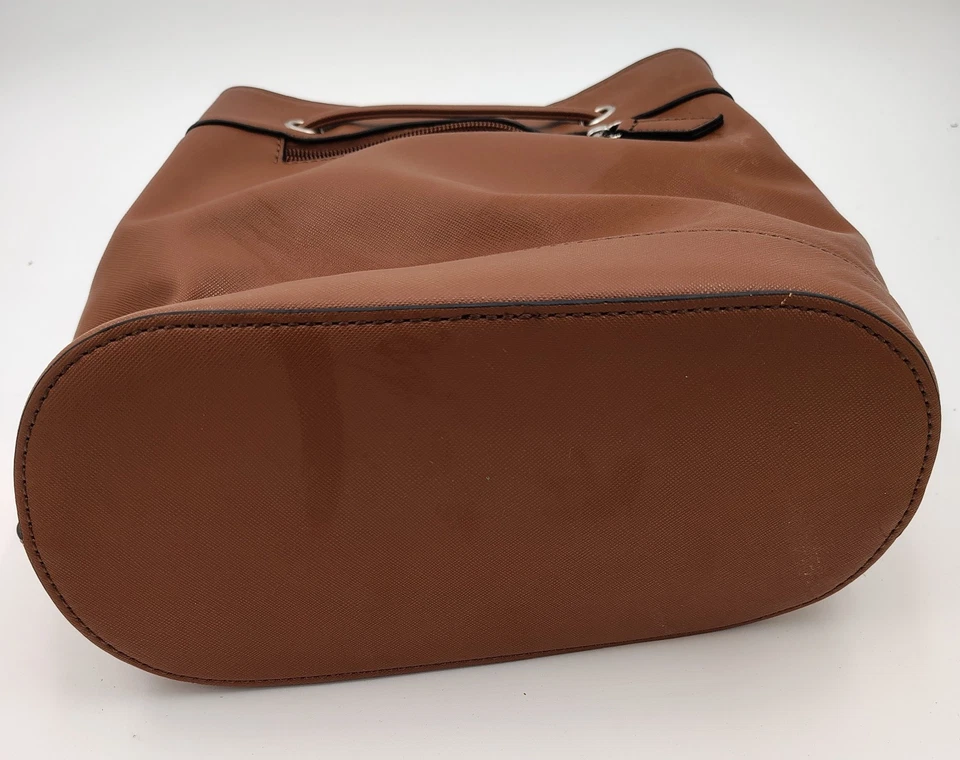 Bolso de mujer Chaps de cuero marrón, falta correa Foto 4 de 4