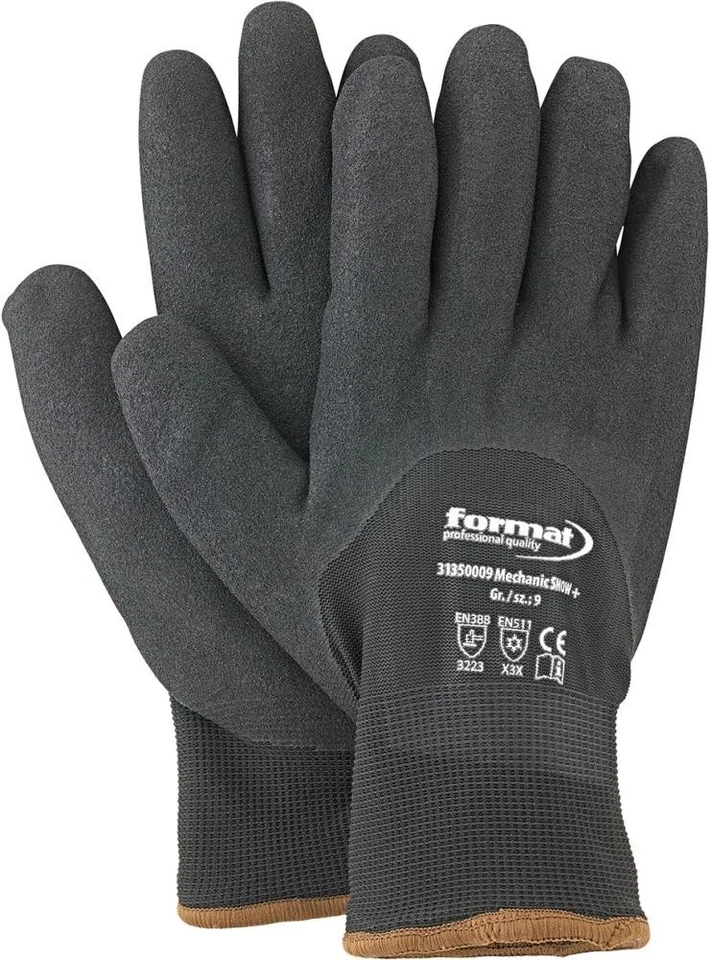 FORMAT Winterhandschuh Arbeitshandschuhe Thermo Handschuh gefüttert Gr. 9 10 11