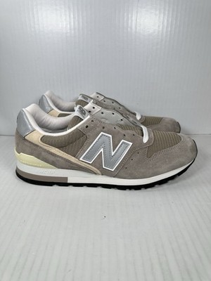 Size 11 New Balance 996 Mens Casual Sneakers Gray Silver White Made in USA Shoes