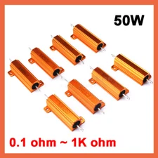 50W RX24 Aluminium Power Resistors Wire Wound 5% J Range Available 0.1 to 1K ohm