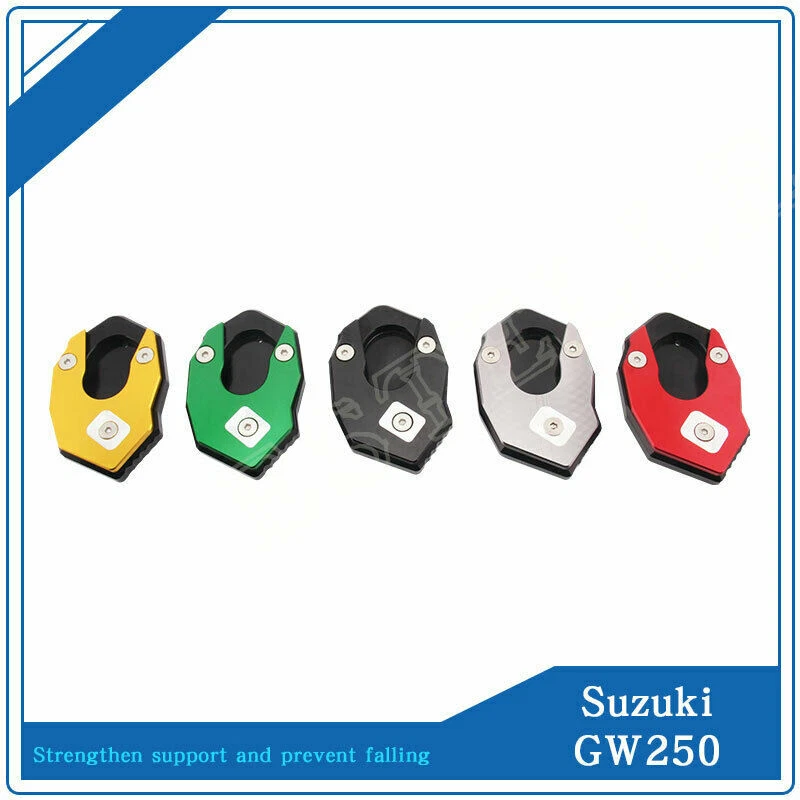 Placa de extensión de soporte lateral antideslizante para motocicleta SUZUKI GW250 / F / Z Foto 4 de 4