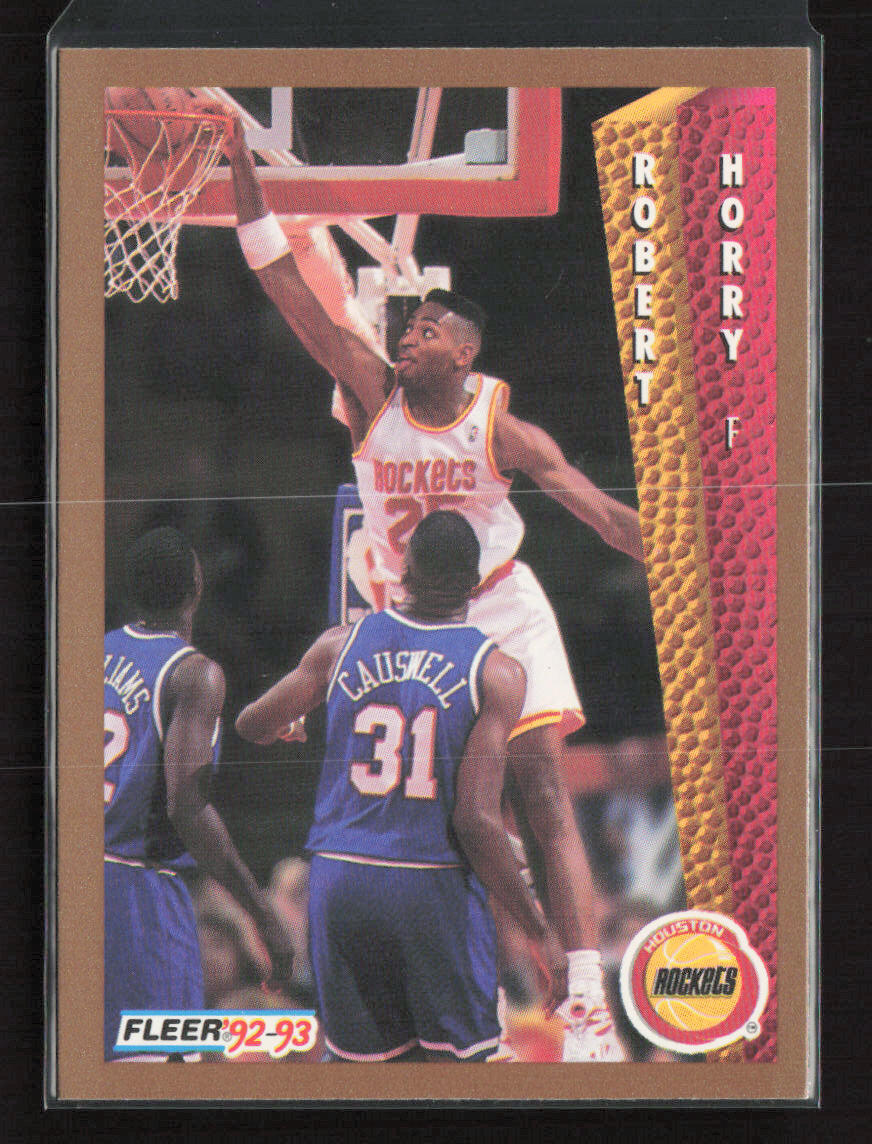 1992-93 Fleer #347 Robert Horry Houston Rockets Rookie