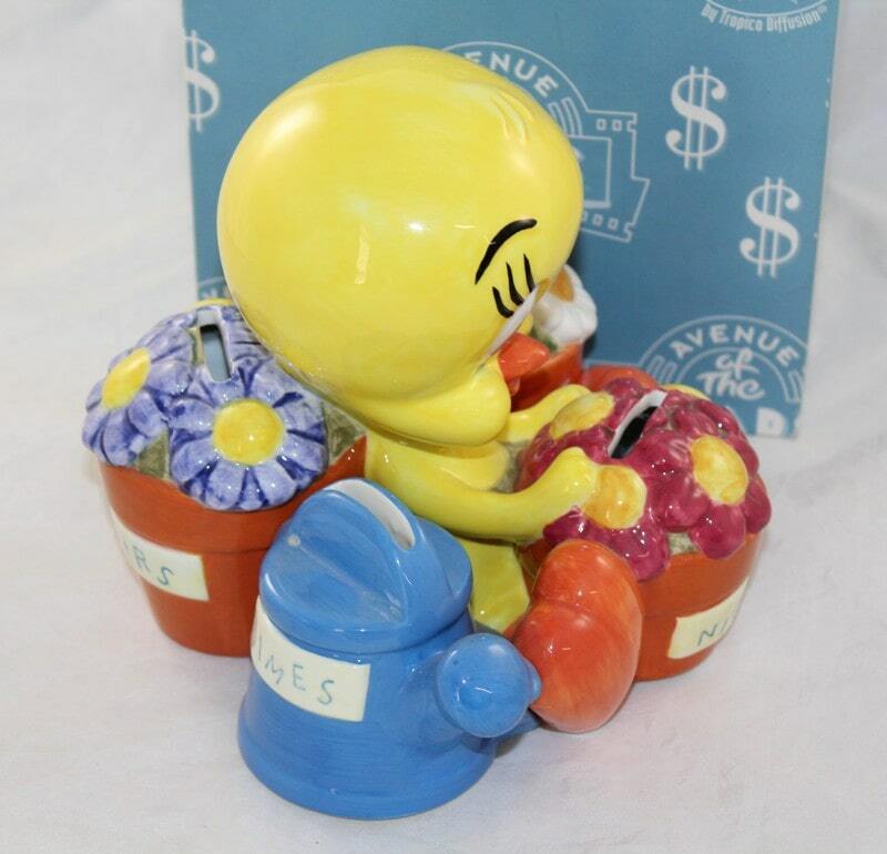 Tirelire Pièces Euros Titi Canari WARNER BROS Looney Tunes Vintage 1999 15 Cm