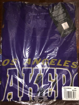 Men's Los Angeles Lakers Junk Food Purple Disney Mickey Squad T