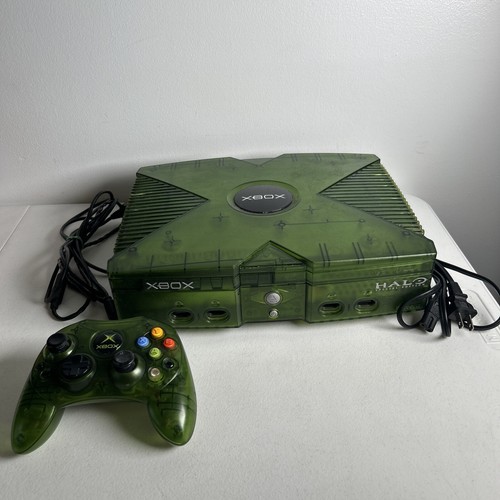 Microsoft Xbox Original Halo Special Edition Green Console Tested