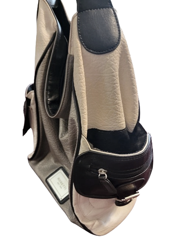 ROSETTI WOMEN’S Fashion Purse Handbag Tricolor White Black Silver Side Pockets - Picture 4 of 5