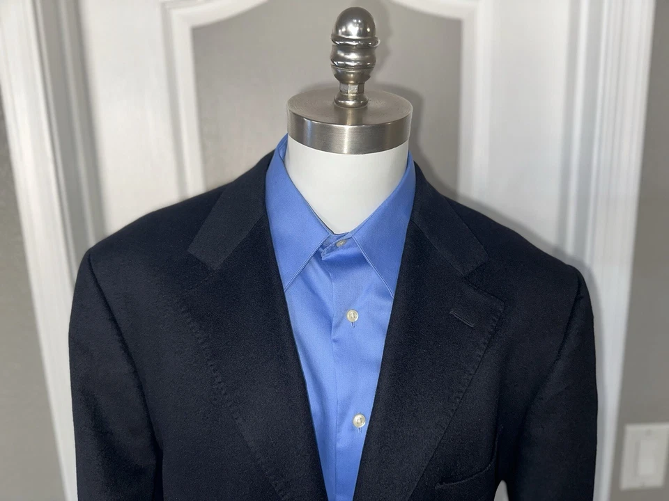 Abrigo Deportivo Arnold Brant Cachemir Talla 46R Blazer 3 Botones Loro Piana Italia Foto 2 de 4