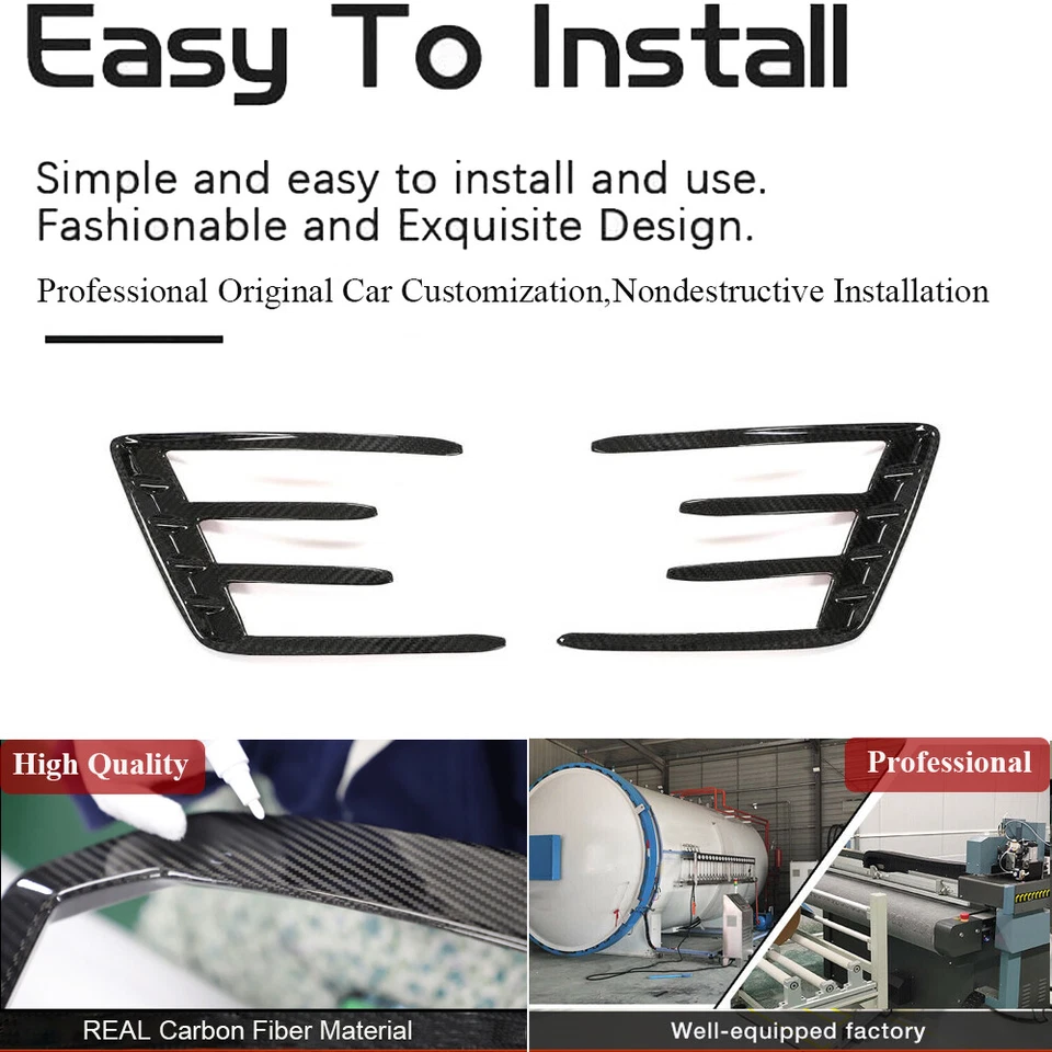 Parachoques trasero de carbono seco Canards para Audi RS Q8 RSQ8 2021-24 Foto 2 de 4