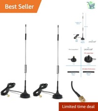 6.5 8 dBi High Gain Omni Directional Antenna with Magnetic Base  SMA Connector