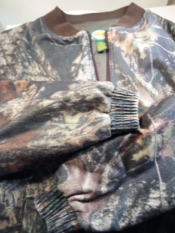 cabelas scent lok Soft Fleece Camo Jacket Vintage Mens Large  P2p24  - Image 3 of 4