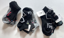 10 PAIRS FILA Boys no show SOCKS SIZE 6-8 LL76