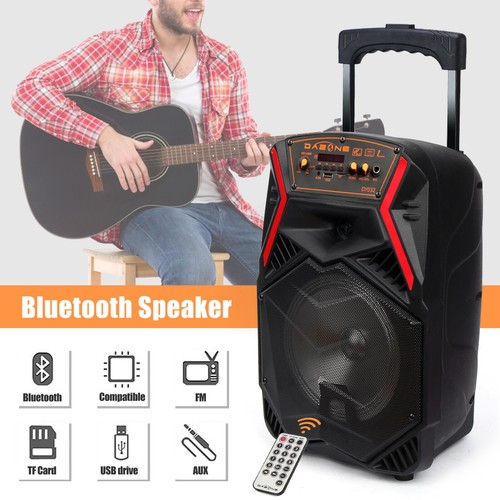 8'' 1000W Portable FM Bluetooth Speaker Subwoofer Heavy Bass Sound System Party - Picture 37 of 78
