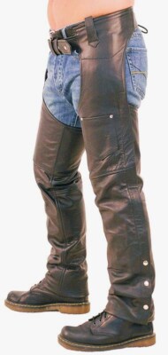 Echtleder strapazierfähige Chaps STYLING DIE MEISTEN GRÖSSEN VERFÜGBAR