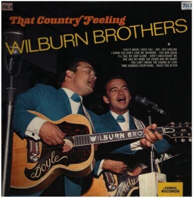 The Wilburn Brothers That Country Feeling NEAR MINT MCA Coral Vinyl LP