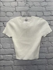 The Workshop Women’s Ribbed Crop Top, Medium