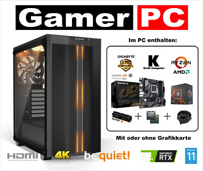 Gamer PC Ryzen 5 7600 (6x5,1GHz)+Gigabyte B650M +16GB 6000MHz +1TB SSD +RTX3050