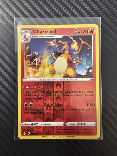 Pokemon Vivid Voltage Charizard Reverse Holo Rare 025/185 Pack Fresh - Bild 3 von 4