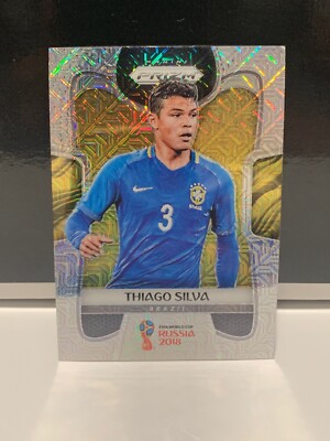 2018 Panini World Cup Prizm MOJO THIAGO SILVA Brazil Mint!