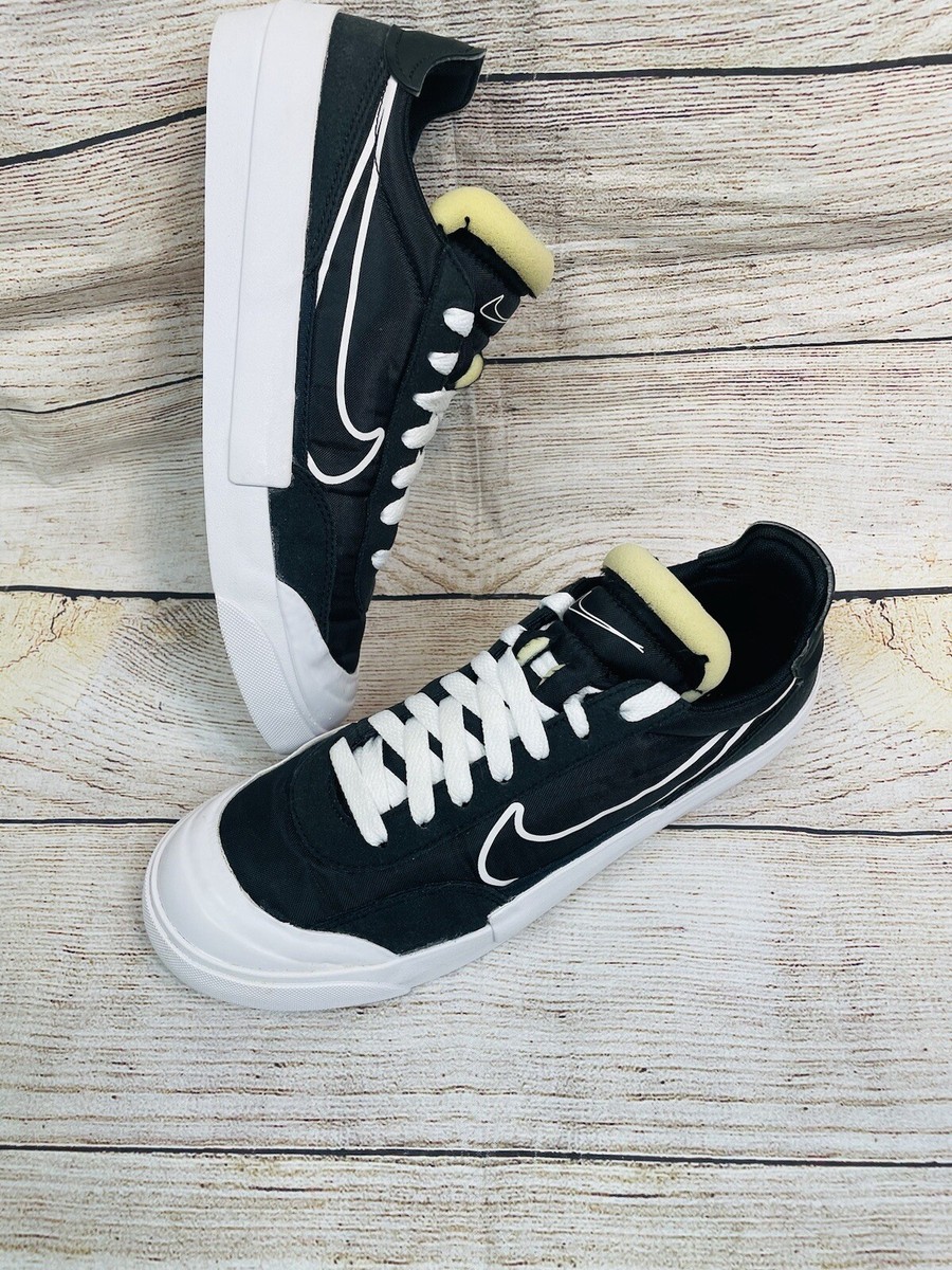 nike drop type black white
