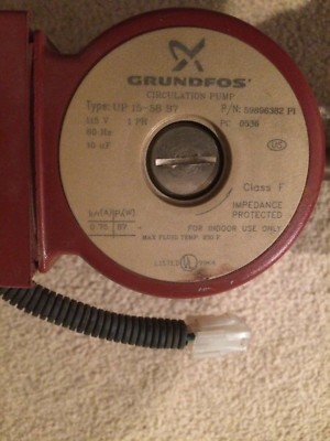 Pompe à Eau Grundfos UP15-58 B7 Avec Débitmètre Et Pressostat, 1HP, Occasion