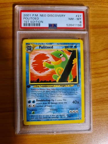 Politoed (1st Edition) graded PSA 8 for sale on eBay