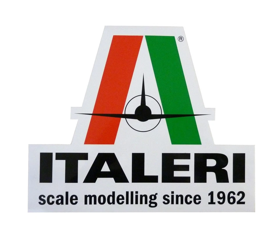 Italeri Logo Aufkleber Sticker 2 Stück 13,3 x 11,0 cm
