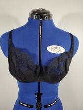 Vintage Christian Dior Intimates Black Lace Bra. 1980's Size 38C