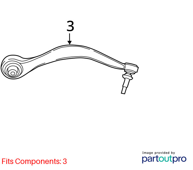BMW i8 I12 I15 Front Left Suspension Tension Strut Control Arm 2014 - 2020 OEM