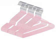 Ultra-Thin Metal Hangers, 30 Pack Non-Slip PVC Coated Space Saving Clothes Ha...