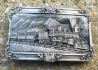 NO RESERVE Siskiyou Train Railway Belt Buckle Vintage