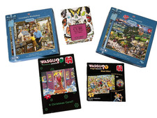 Travel Size Jigsaws Small Portable, Wasgij Gibsons 54 - 210 Pieces * 5 Puzzles *