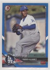 2018 Bowman Prospects Blue 87/150 Yadier Alvarez #BP22 02v3