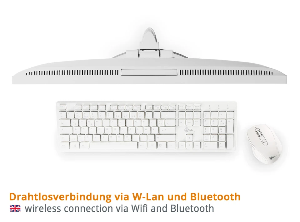 All-In-One-PC Weiß AMD Ryzen 3 Computer | 24" | Windows 11 | 500GB SSD | 8GB RAM - Bild 2 von 4