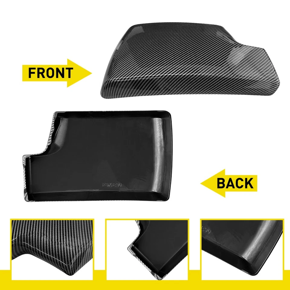 Cubierta de tapa de reposabrazos de consola interior de fibra de carbono para BMW 3 E90 E91 E92 E93 Y Foto 4 de 4