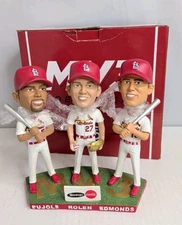 St Louis Cardinals MV3 Bobblehead Albert Pujols Scott Rolen Jim Edmonds 2019 SGA
