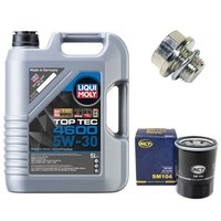 MotoröL Filter Set 5W-30 5 Liter + ÖLablassschraube FüR Kia Mitsubishi Lancer