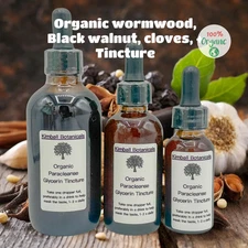 Organic Paracleanse Parasite Cleanse Double Extracted Black Walnut, Wormwood,