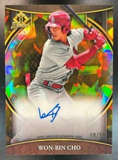 2023 Bowman Chrome Won-Bin Cho Invicta Auto Gold Atomic /50 St. Louis Cardinals