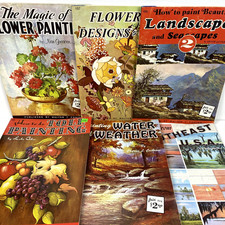Walter T. Foster Lot of 6 Vintage Art Instruction Books Painting Guide Paperback