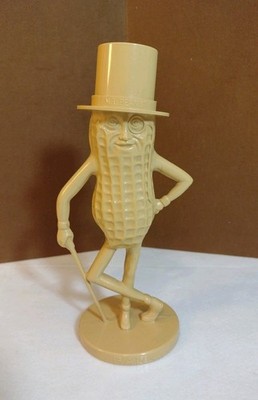 Vintage PLANTERS MR. PEANUT PLASTIC ADVERTISING COIN BANK -8.5